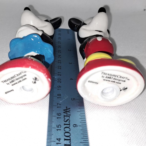 NIB Disney Treasure Craft Ceramic Micky & Minnie Salt & Pepper Shakers - Picture 9 of 10